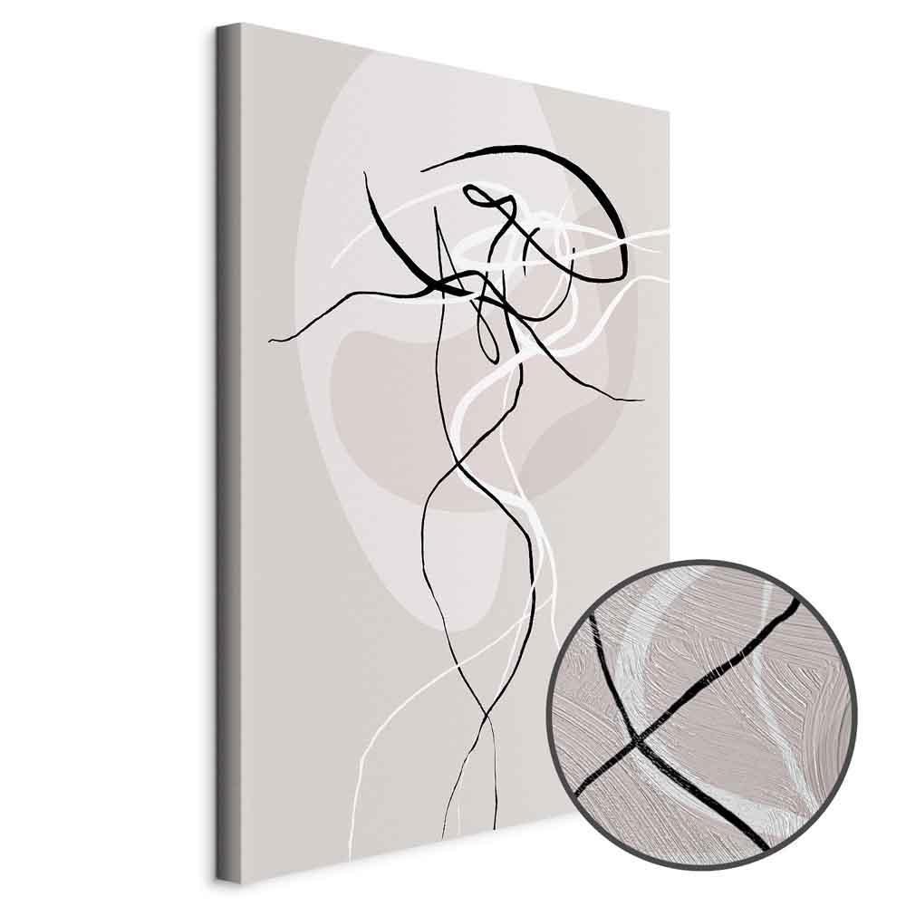 Leinwandbild - Beige Energy (1 Part) Vertical