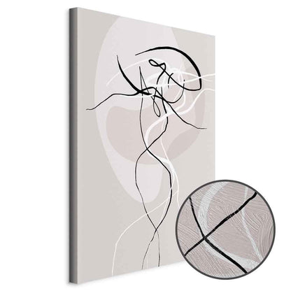 Leinwandbild - Beige Energy (1 Part) Vertical