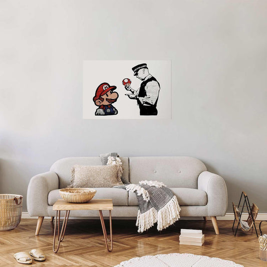 Poster - Banksy: Mushroom Picker Artgeist
