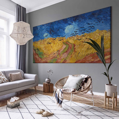 Wandbild XXL - Vincent van Gogh – Wheatfield with Crows