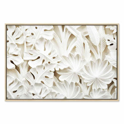 Leinwandbild - Ceramic Leaves (1 Part) Wide