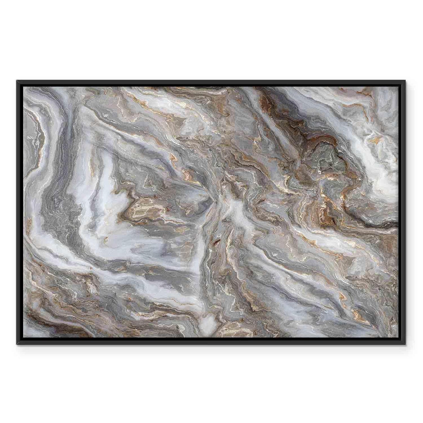 Leinwandbild - Stone abstractions – marble structures in neutral shades