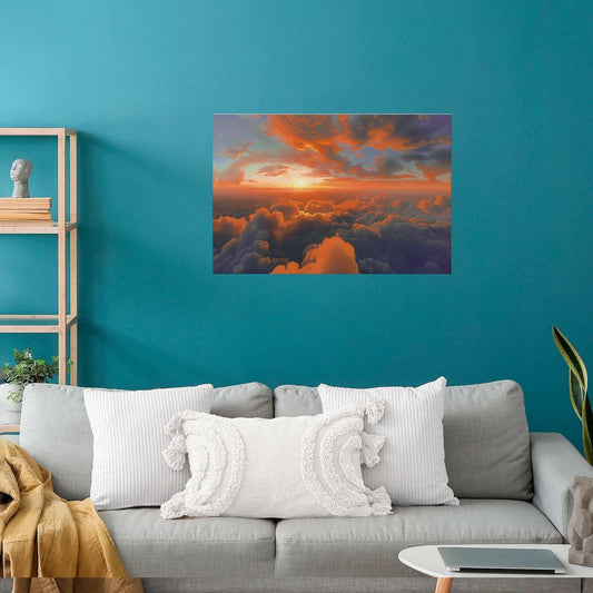 Poster - When Dawn Tickles the Clouds: A Color Show on the Morning Sky Artgeist
