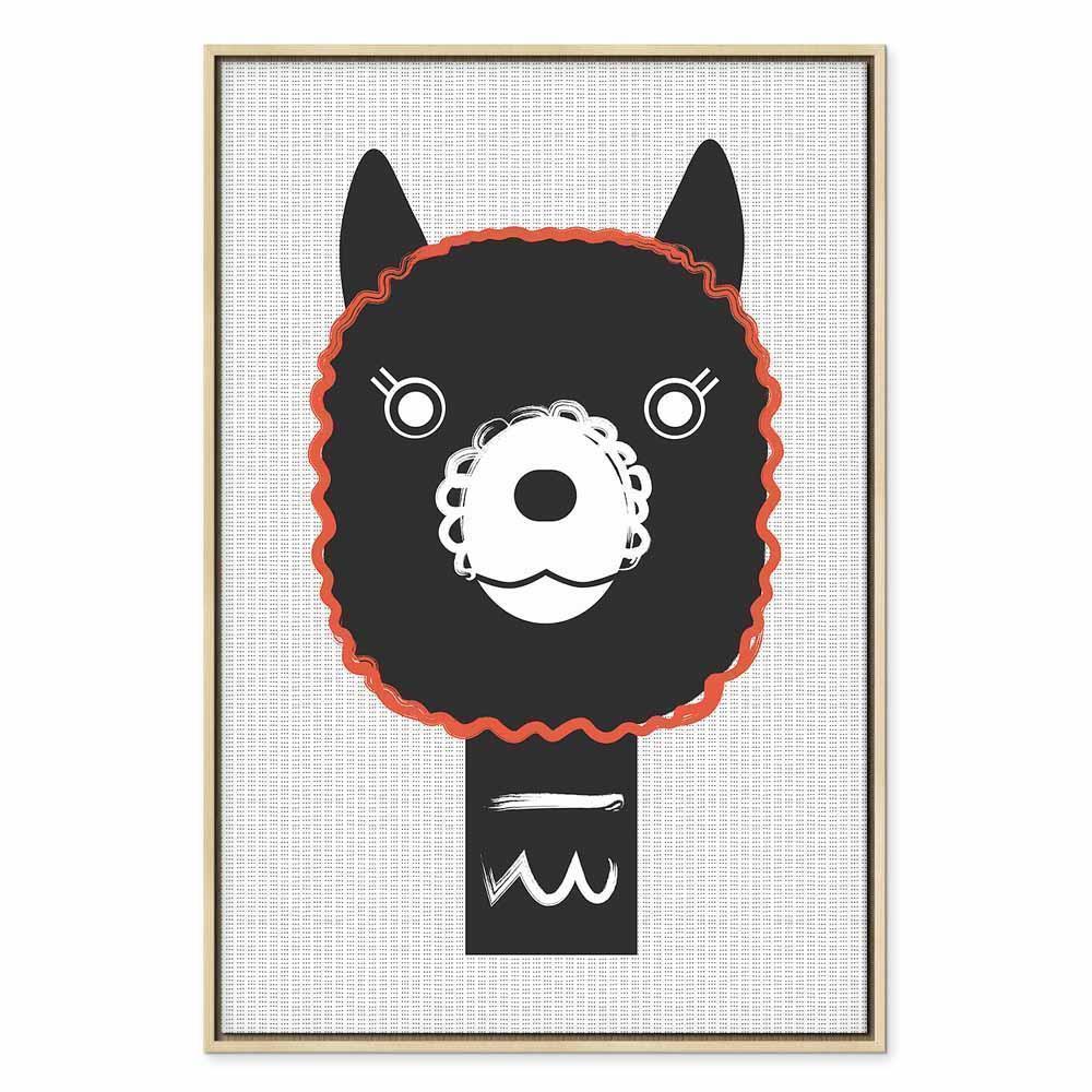Leinwandbild - Decorative Alpaca (1 Part) Vertical