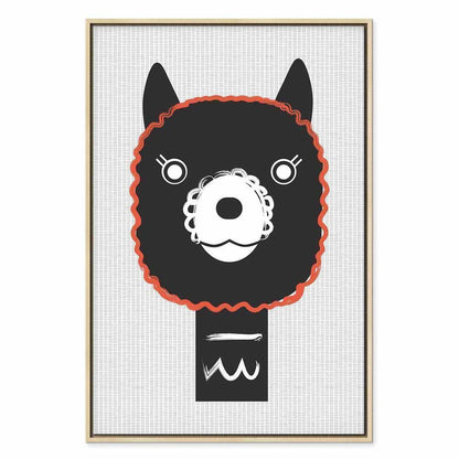 Leinwandbild - Decorative Alpaca (1 Part) Vertical