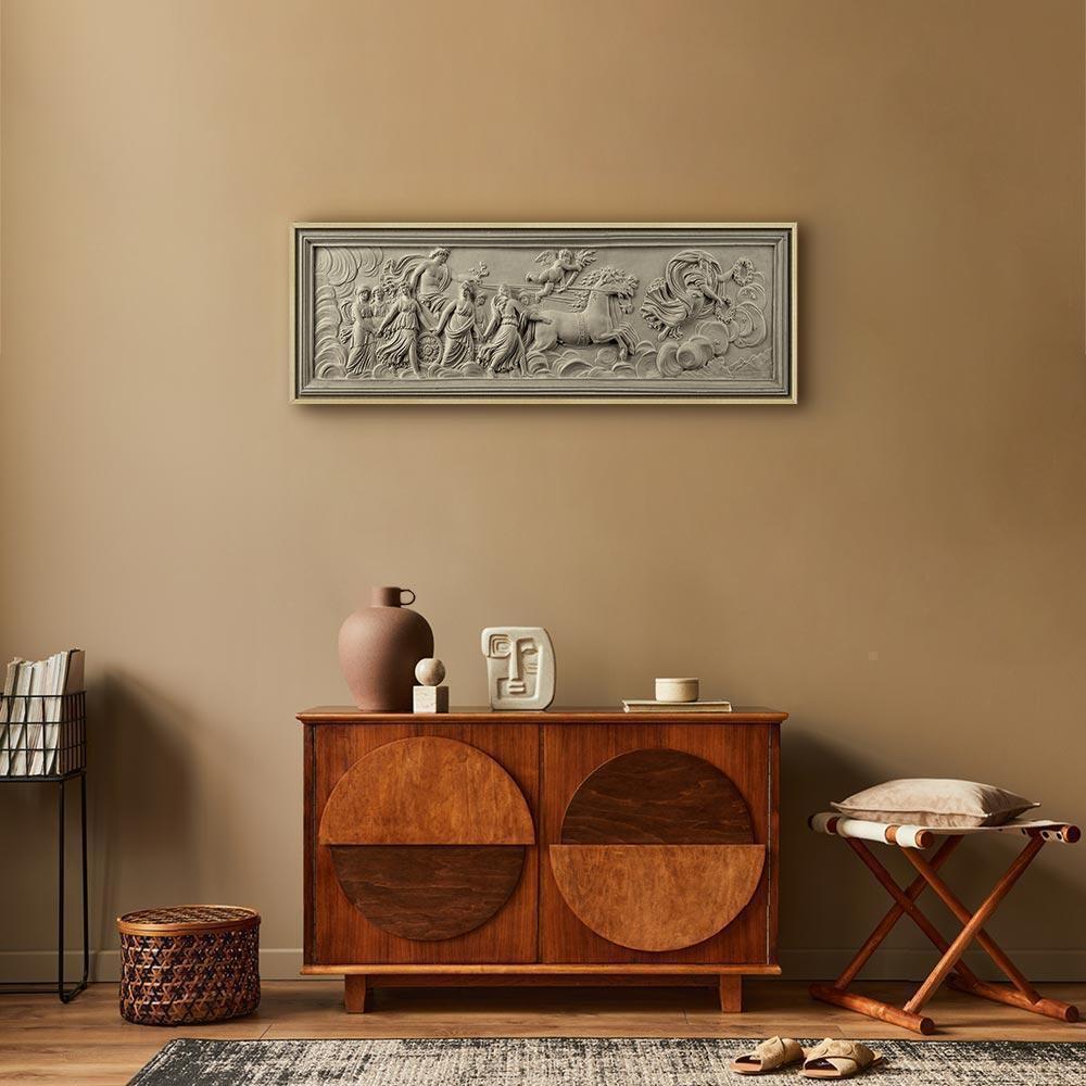 Leinwandbild - Relief: Apollo and Muses