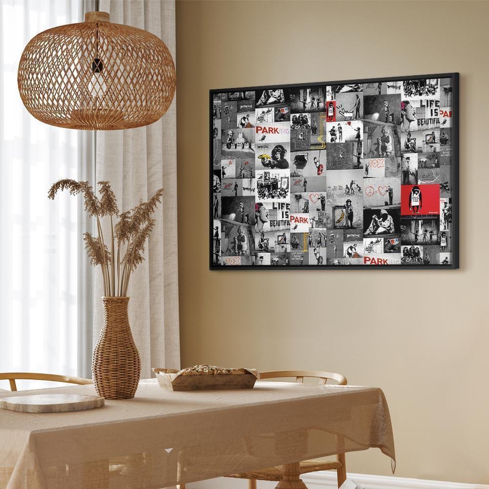 Leinwandbild - Street Art: Banksy