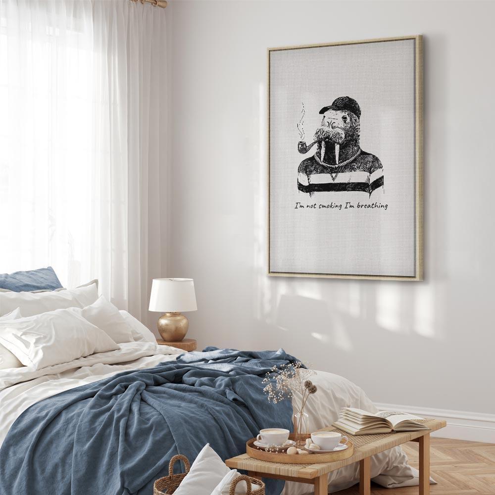 Leinwandbild - I'm Not Smoking I'm Breathing (1 Part) Vertical