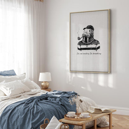 Leinwandbild - I'm Not Smoking I'm Breathing (1 Part) Vertical