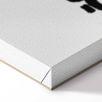 Leinwandbild - Contrast Duel (1-part) - Banksy on Mural with Mona Lisa