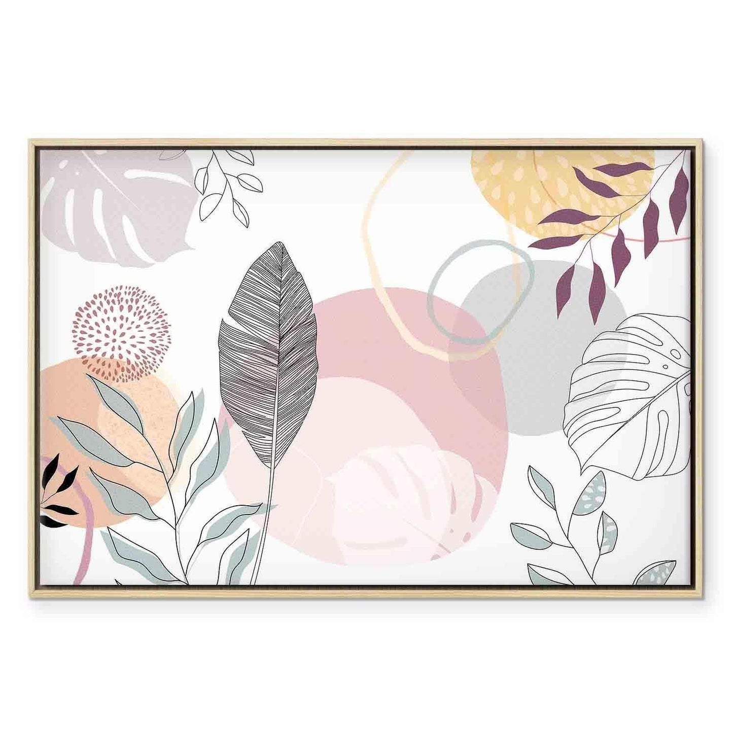 Leinwandbild - Pastel line art