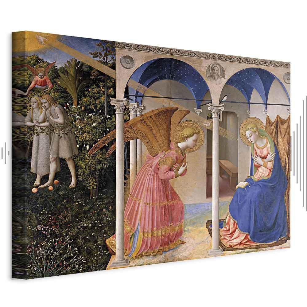 Leinwandbild - Fra Angelico – The Annunciation