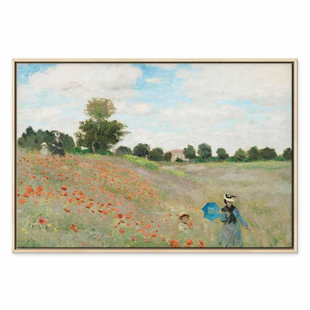 Leinwandbild - Claude Monet – Poppy Field near Argenteuil