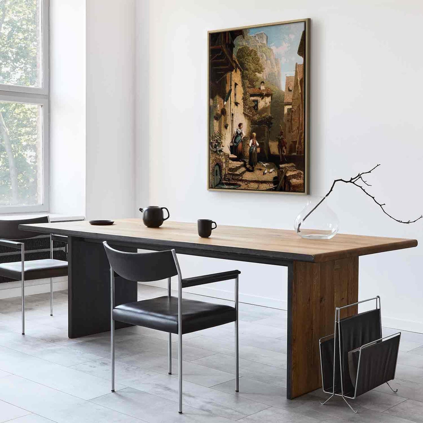 Leinwandbild - Carl Spitzweg – Im Dachstübchen