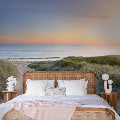 Fototapete - Morning walk on the beach