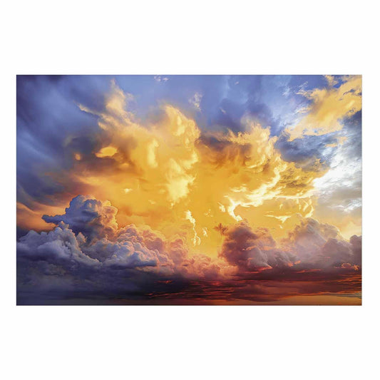 Poster - Beautiful Sunset - clouds in warm shades