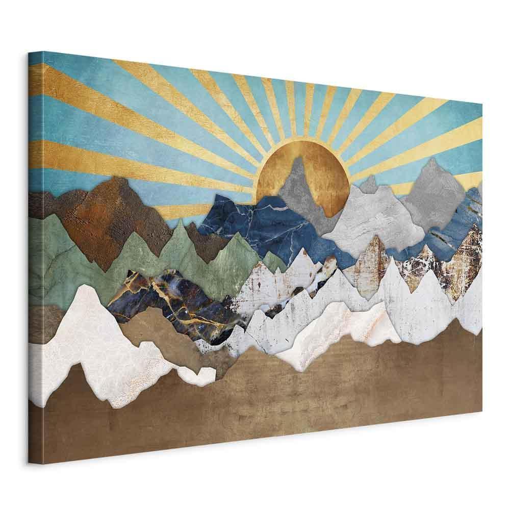 Leinwandbild - Morning in the Mountains (1 Part) Wide