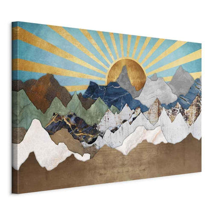 Leinwandbild - Morning in the Mountains (1 Part) Wide