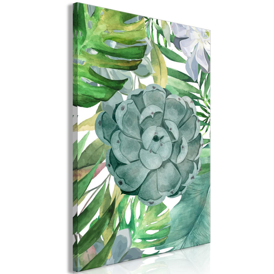 Leinwandbild - Tropical Flora (1 Part) Vertical Artgeist