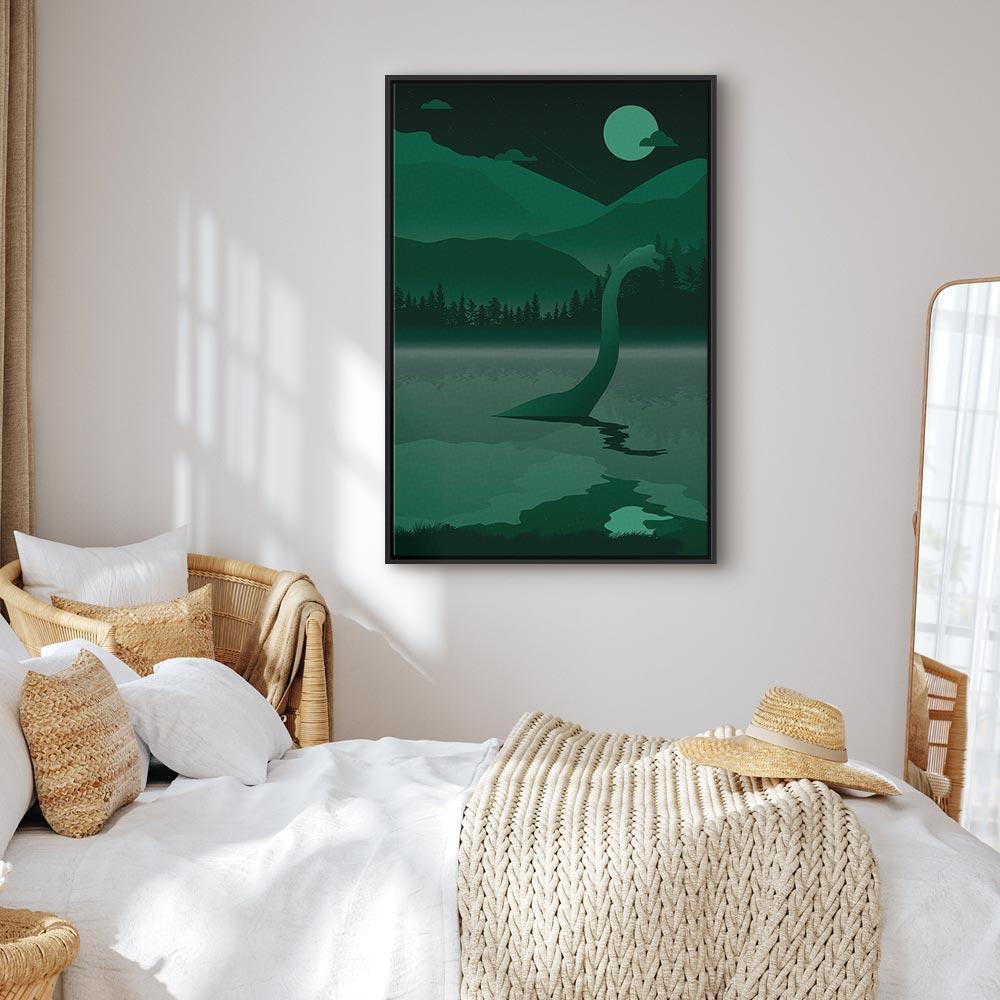 Leinwandbild Loch Ness – Mystische Landschaft im Hochformat
