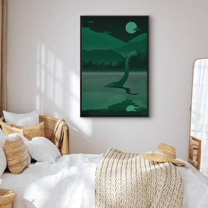 Leinwandbild Loch Ness – Mystische Landschaft im Hochformat