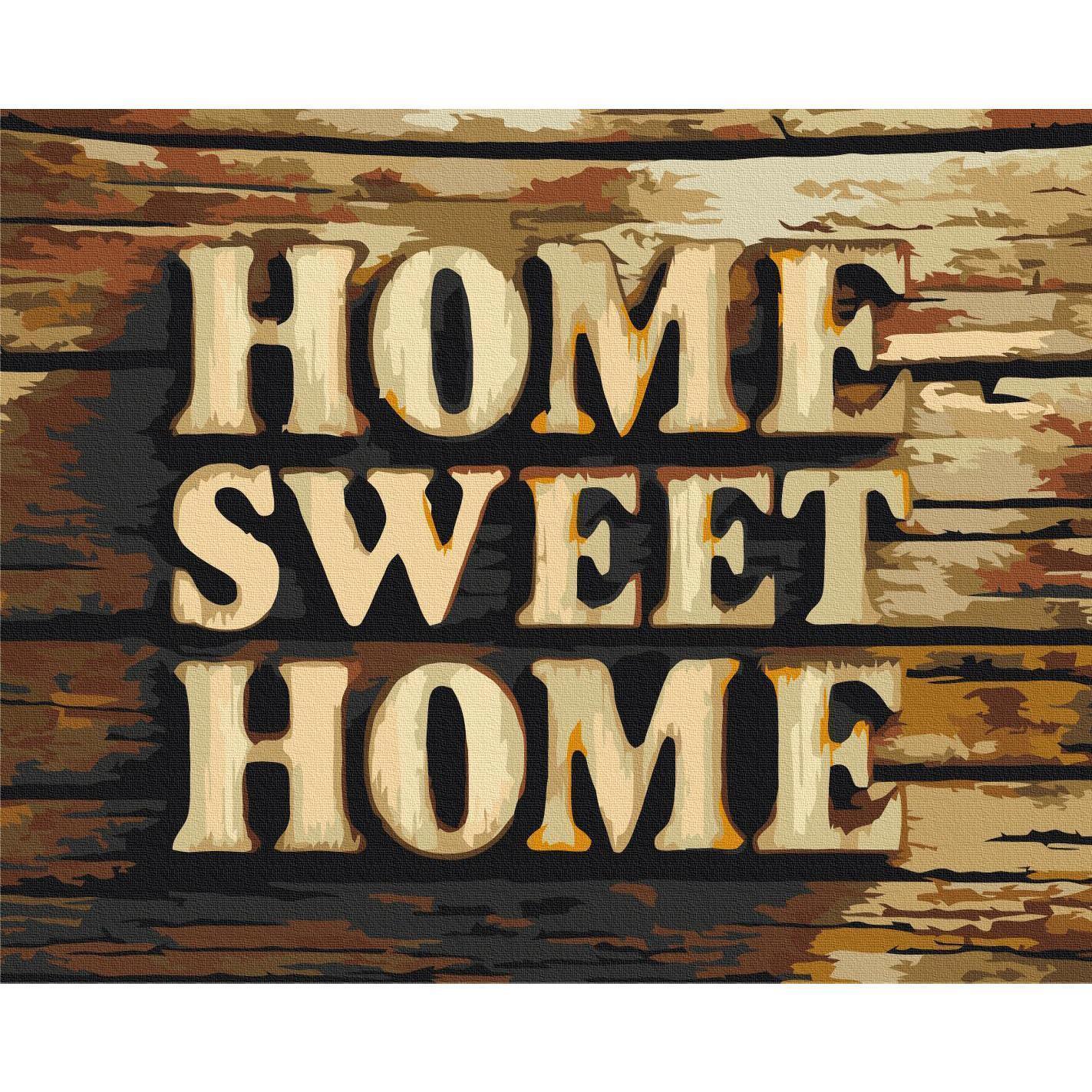 Malen nach Zahlen - Wooden Home