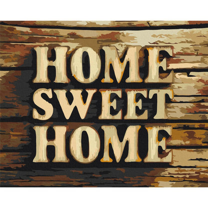 Malen nach Zahlen - Wooden Home