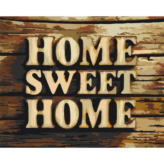 Malen nach Zahlen - Wooden Home