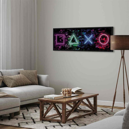 Leinwandbild - Fun Symbols, dekorativ, Wohnzimmer, moderne Wandkunst.