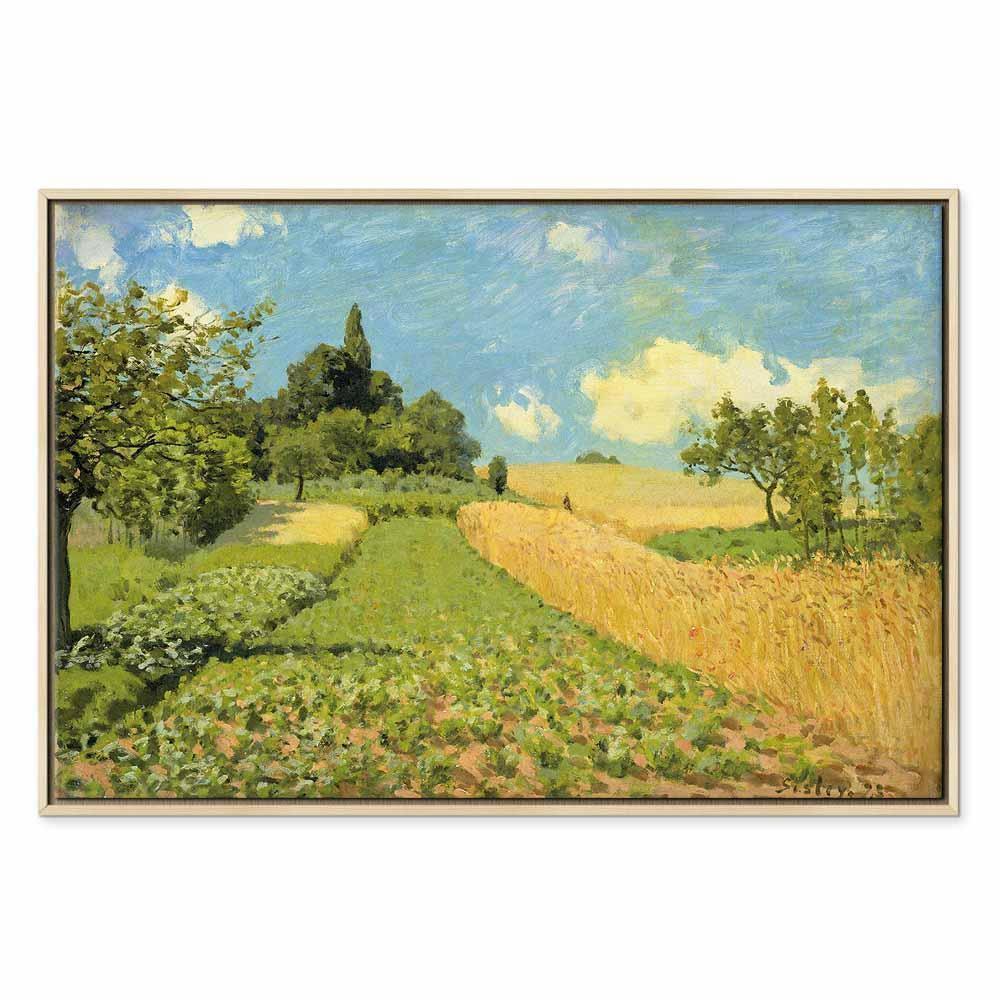 Leinwandbild - Alfred Sisley – Grain fields on the hills of Argenteuil
