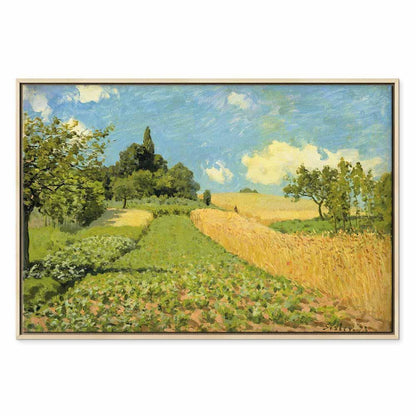 Leinwandbild - Alfred Sisley – Grain fields on the hills of Argenteuil