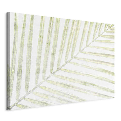 Leinwandbild - Palm Leaf (1 Part) Wide