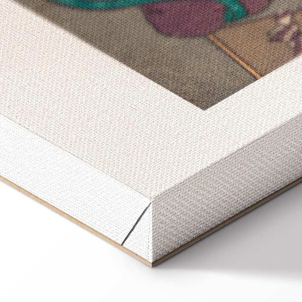 Leinwandbild - Woodcut (1 Part) Vertical