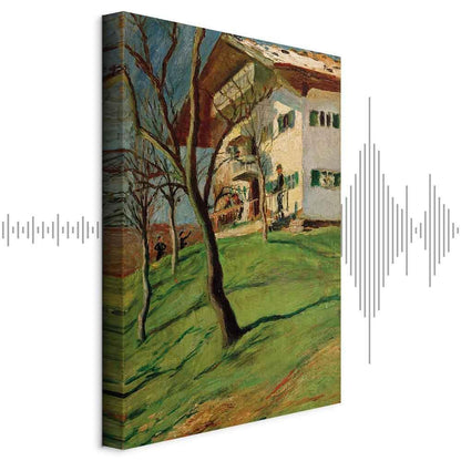 Leinwandbild - August Macke – Unser Häuschen in Tegernsee