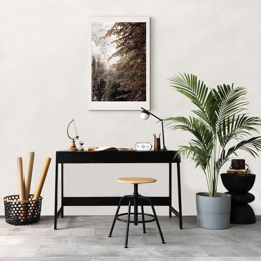 Leinwandbild - Sepia Park (1 Part) Vertical