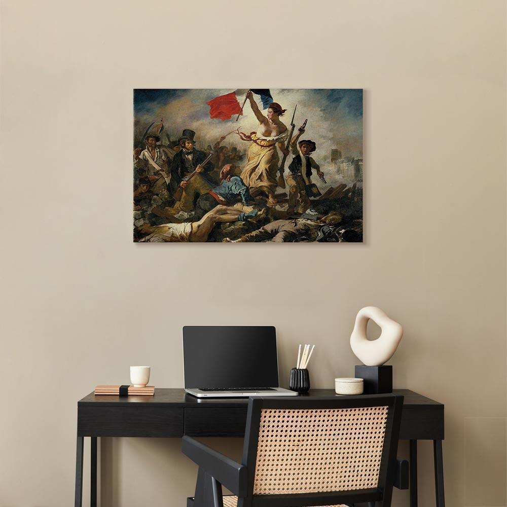 Leinwandbild - Eugène Delacroix – Liberty Leading the People