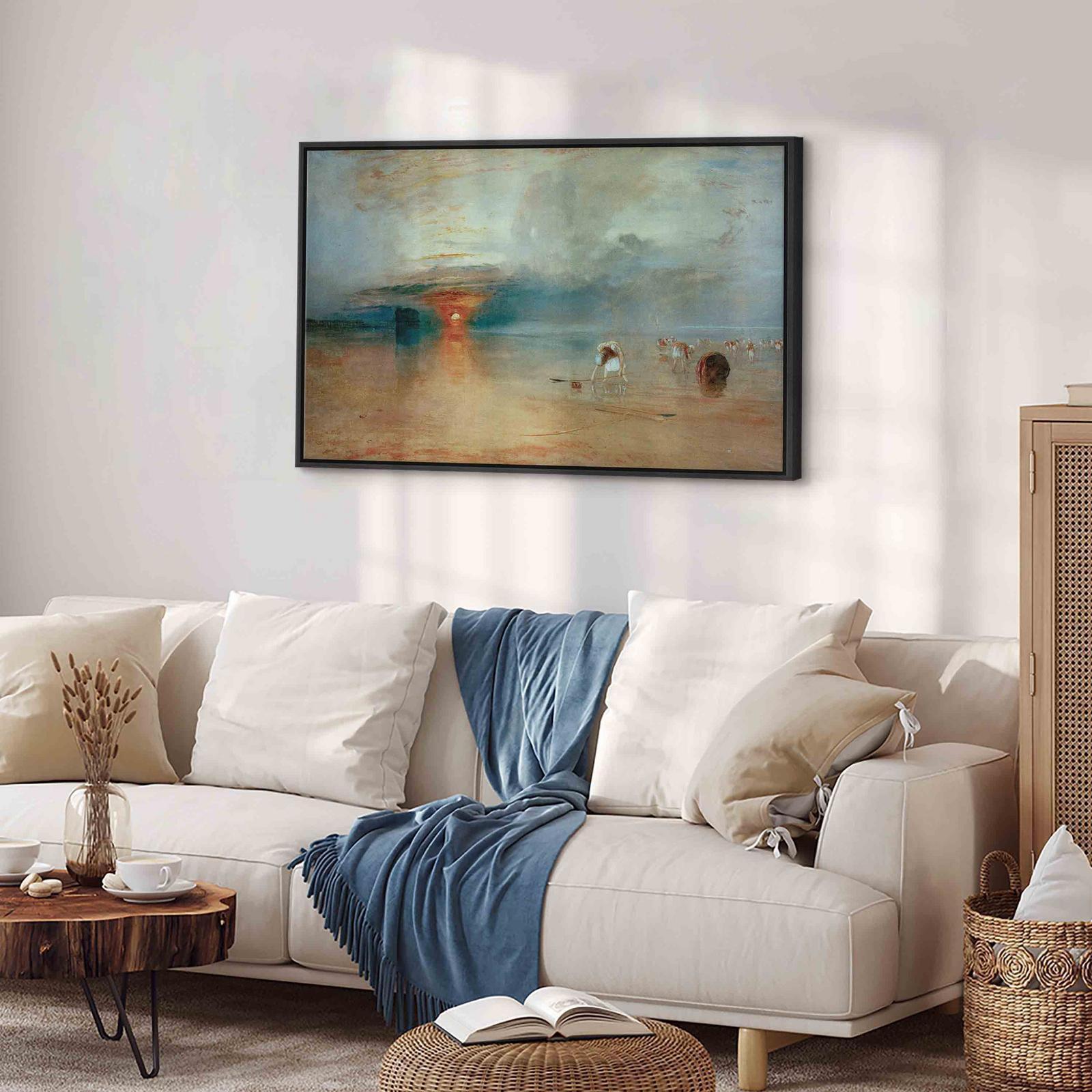 Leinwandbild - Calais Beach, Low Tide Artgeist