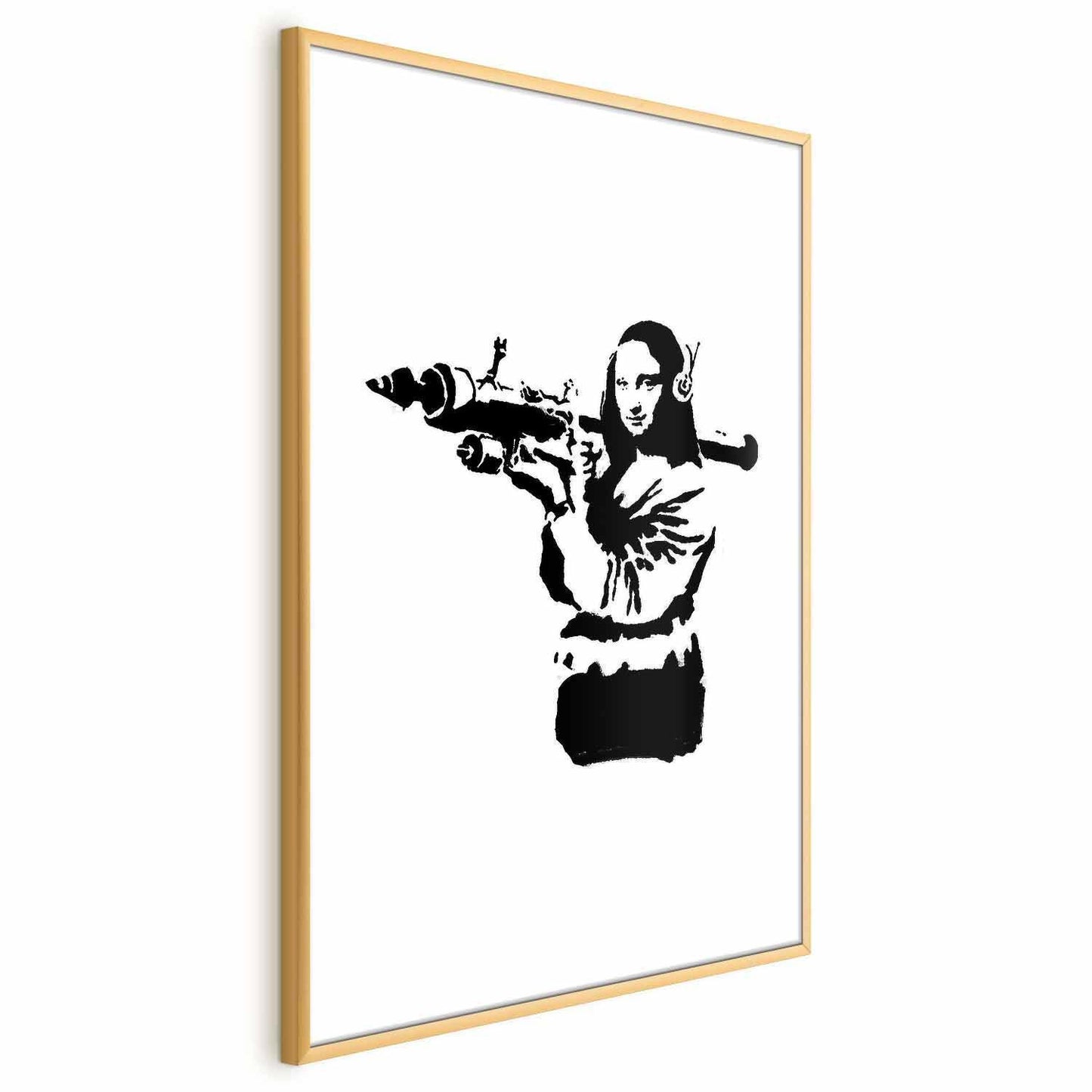 Poster - Banksy Mona Lisa with Rocket Launcher