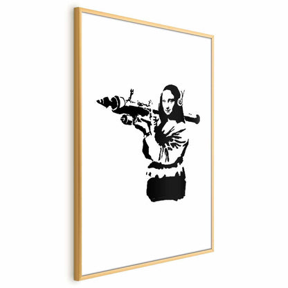 Poster - Banksy Mona Lisa with Rocket Launcher