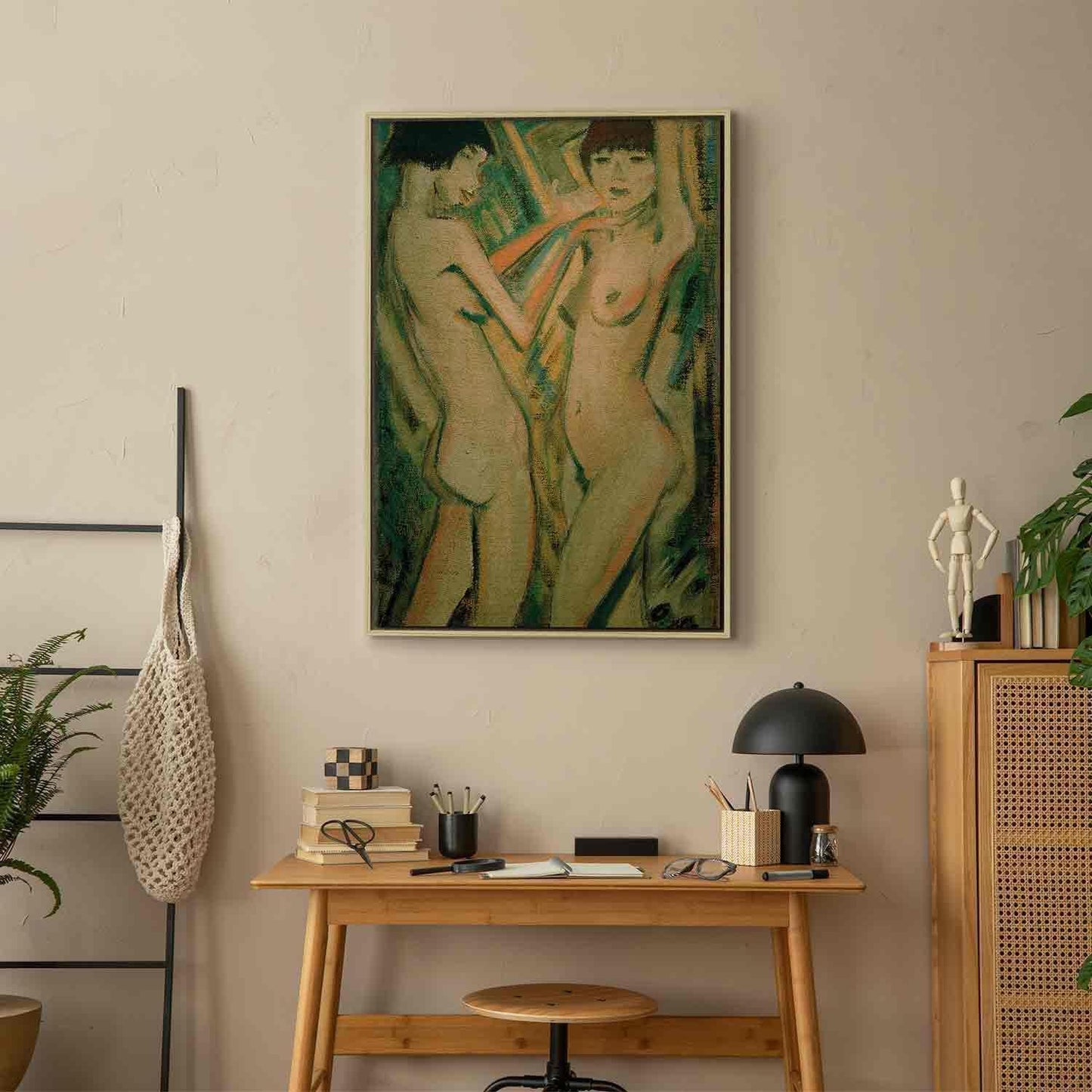 Leinwandbild - Otto Mueller – Two Girls