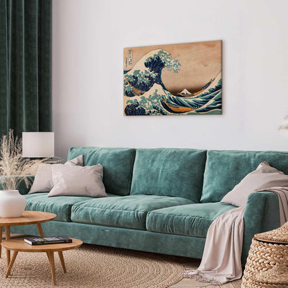 Leinwandbild - The Great Wave off Kanagawa (Reproduction)
