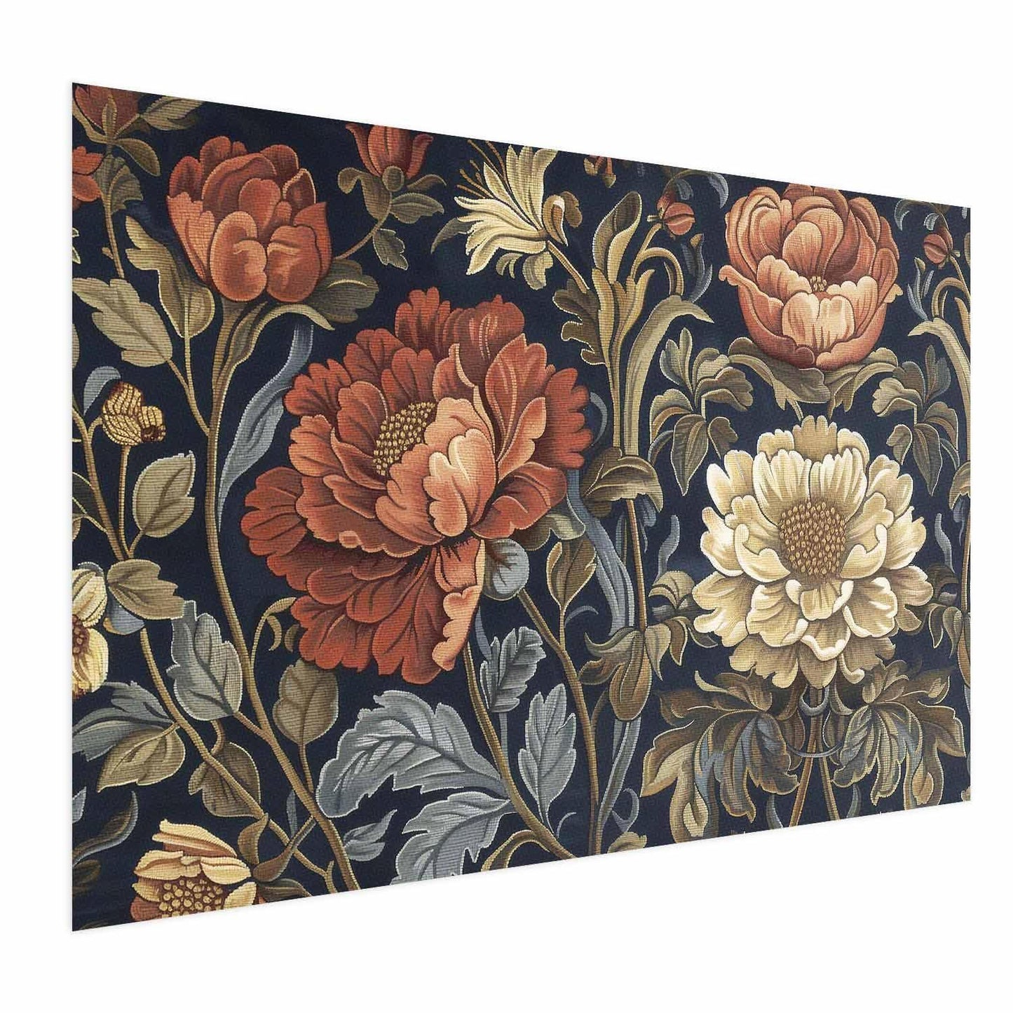 Poster - Tapestry Large Retro Flowers Artgeist