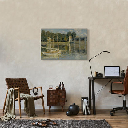 Leinwandbild - Claude Monet – Bridge at Argenteuil