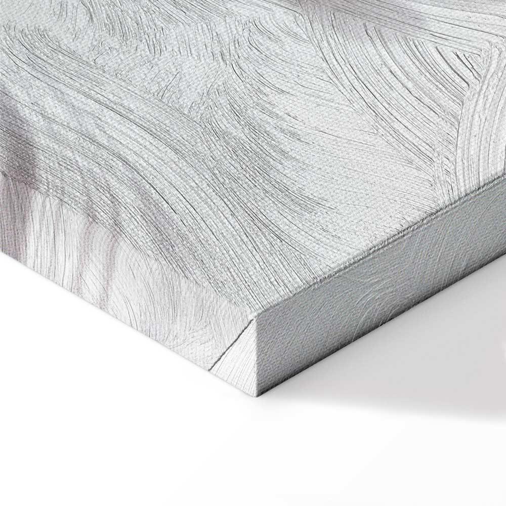 Leinwandbild - Magnolias over Water (5 Parts) Wide Grey