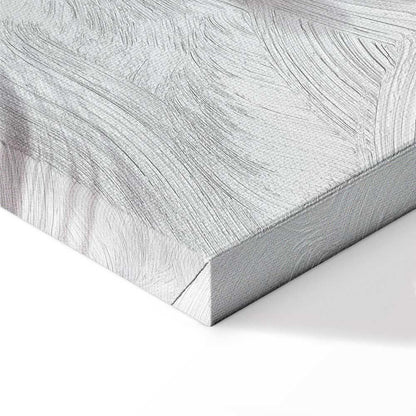 Leinwandbild - Magnolias over Water (5 Parts) Wide Grey