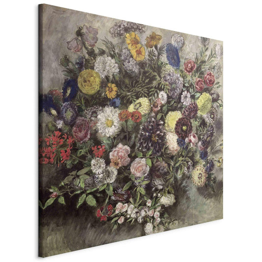 Leinwandbild - Bouquet of Flowers (Eugène Delacroix) Artgeist