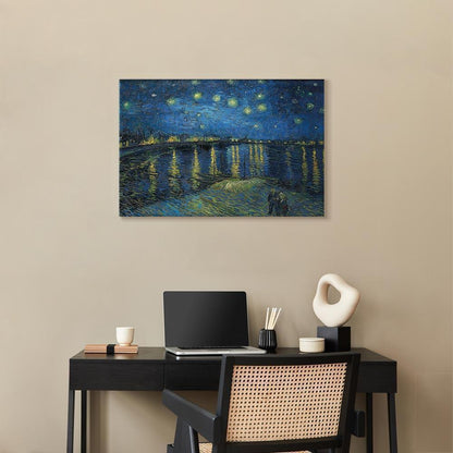 Leinwandbild - Vincent van Gogh – Starry Night Over the Rhône