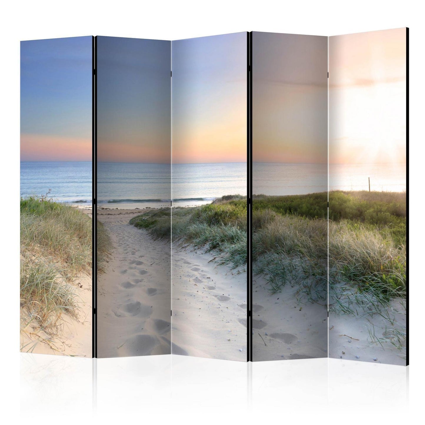 Paravent - Morning walk on the beach II Artgeist