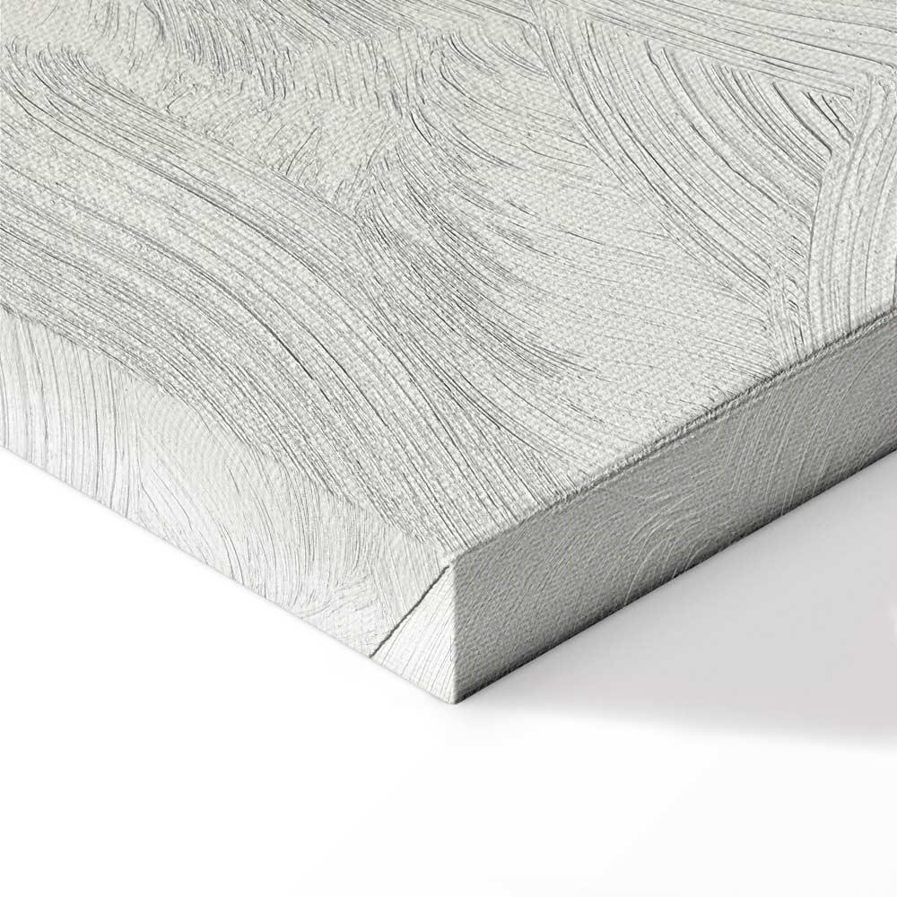 Leinwandbild - Black Graphic Drawing of the Eiffel Tower on a Cream Background