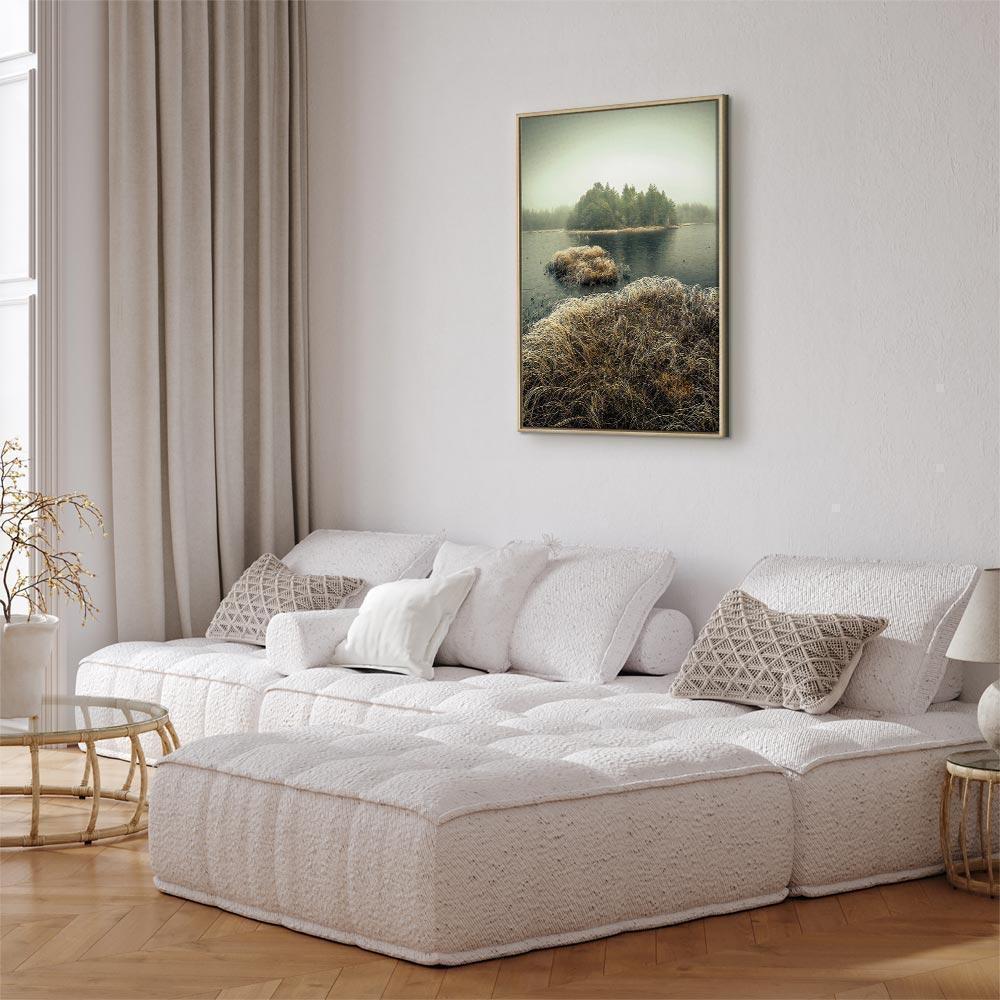 Leinwandbild - Autumn in the Wetlands (1 Part) Vertical